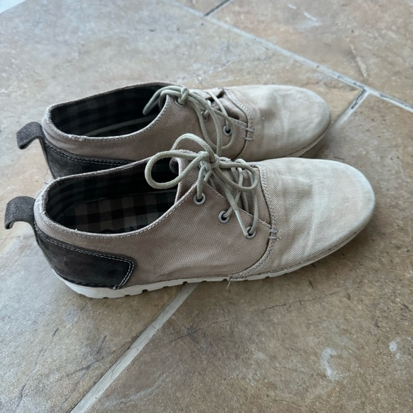 ROAN BY BED STU men’s tan canvas Sanders Vintage lace up casual Shoes size 8.5 - Picture 3 of 6